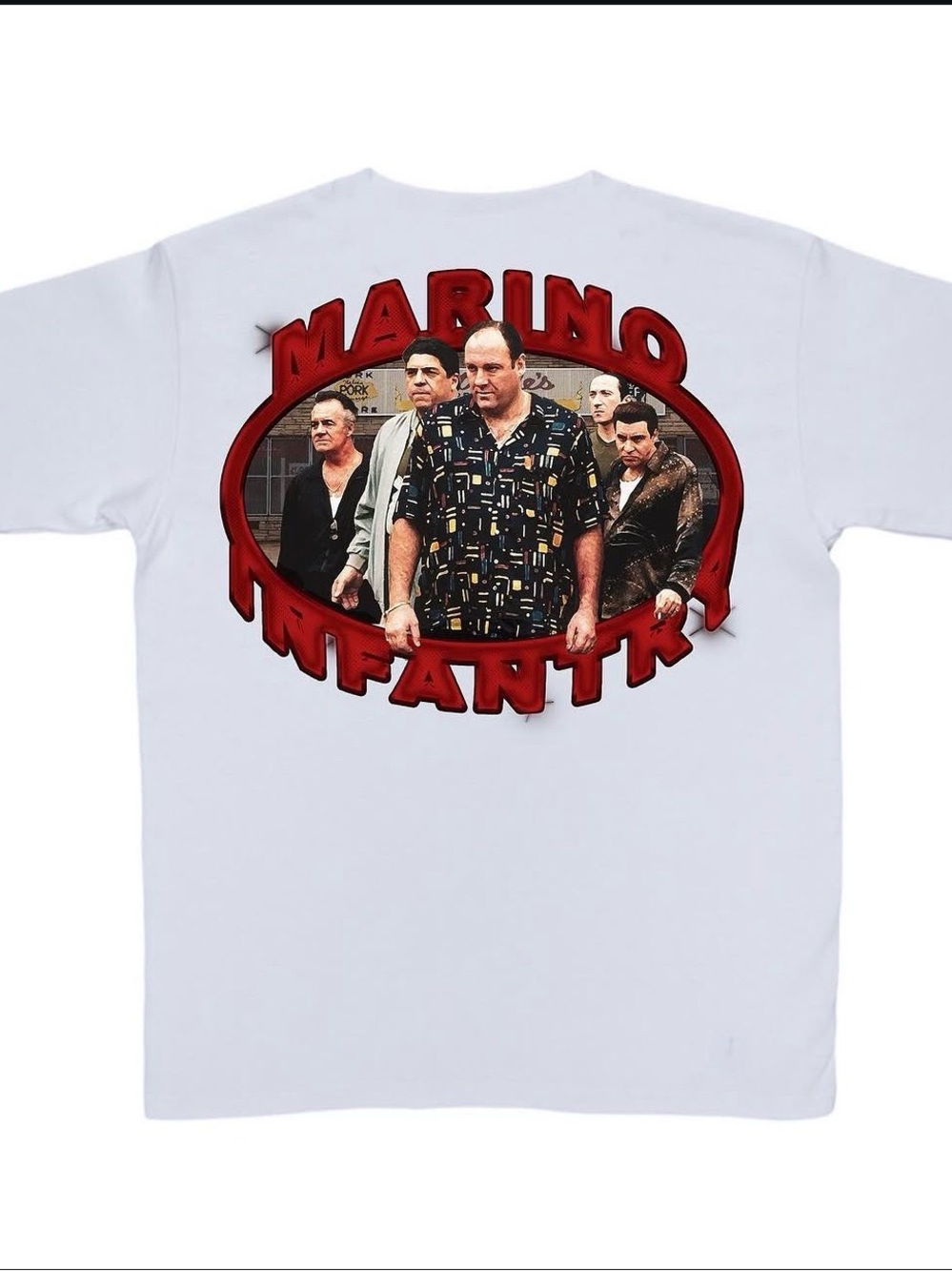 Sopranos White Graphic Tee - Men's Short Sleeve Shirt